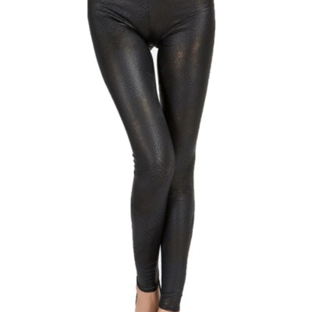 Faux Leather Skinny Slimming Women's Leggings